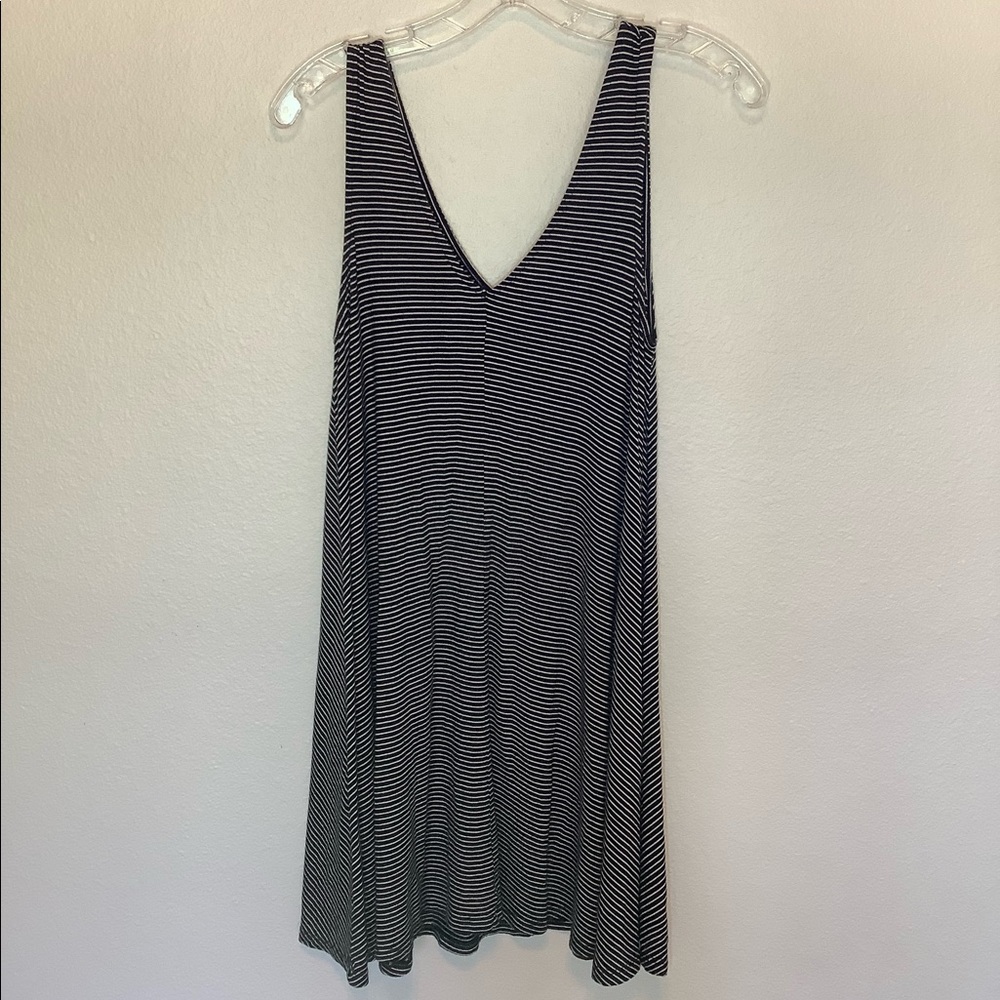 AE American Eagle Mini Stripe Vneck Dress